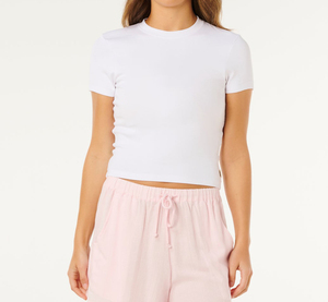 Top Deportivo Corto para Mujer, Transpirable, de Tela Elástica Suave, Informal, para Yoga y Ejercicio, OEM ODM, Personalizado con Botones, Superventas de Verano - Product Image 4