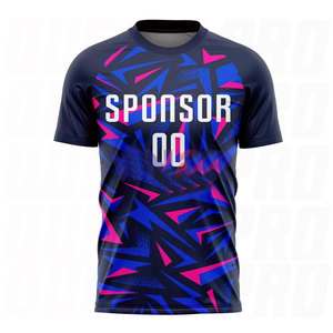 ชุดฟุตบอลคุณภาพสูง เสื้อฟุตบอล โพลีเอสเตอร์ 100% ระบายอากาศได้ดี ออกแบบลายตามสั่ง ชุดทีม ผลิตจากโรงงาน - Product Image 1