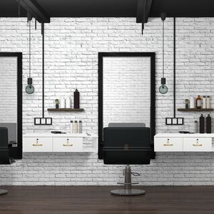 Mobiletto Bianco per Salone con Superficie in Truciolato E0 da 15cm, Due Cassetti e Tre Fori con Serratura - Product Image 5