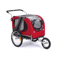 Remorque de vélo pliable pour chien de haute qualité au design classique OEM, fabriquée en Chine, modèle 10202, transport facile