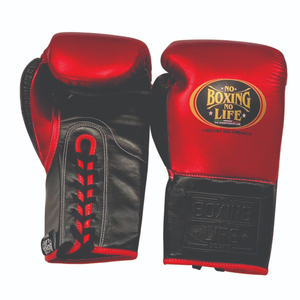 Red and Black Wholesale Price High Quality Design No Boxing No Life Boxing <b>Gloves</b> Genuine Leather Cowhide Skin Sparring <b>Glove</b> - Product Image 4