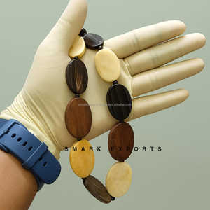 Collar de cuentas de hueso de cuerno Natural, joyería de estilo africano Tribal étnico, Collar hecho a mano, Gargantilla, declaración, regalo de moda bohemio - Product Image 3