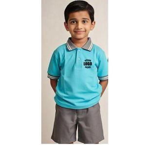 Vente en gros : Ensemble T-shirt et short de sport pour garçons, uniforme scolaire, en tissu PC PQ respirant et léger, pour usage quotidien - Product Image 3