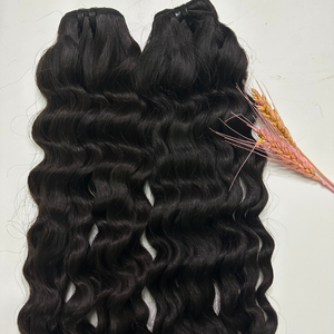 Échantillon gratuit personnalisé brut vietnamien meilleure couleur accentuée vague naturelle trame de cheveux de génie trame extensions de cheveux humains - Product Image 6