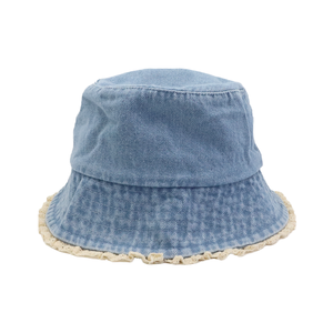 Latest High Quality Custom Plain <b>Summer</b> Outdoor <b>Cap</b> Denim Fabric Bucket Hats Custom Logo Casual Travel Cycling Sun Protection - Product Image 1