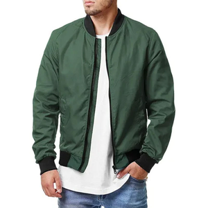 Chaqueta Bomber de Algodón Personalizada Premium para Hombre – Tejido Ultraligero y Transpirable – Chaqueta de Vuelo con Cremallera Completa Personalizada - Product Image 2