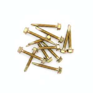 Direct Factory Supply: High Quality Yellow Zinc Plated Hex Washer Head Self-Drilling <b>Screws</b> - Product Image 1