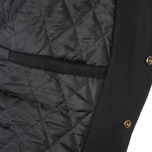 Wholesale Custom Men's Varsity <b>Jackets</b> Quick Dry Breathable Wool Material Embroidery Printing Casual Men's Varsity <b>Leather</b> - Product Image 4
