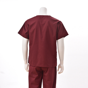 Bata de Hospital Unisex con Cuello en V, Uniforme Médico de Poliéster y Algodón, Ropa Médica Tejida, OEM ODM al por Mayor - Product Image 3