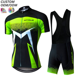Ensembles de cyclisme personnalisés imprimés par sublimation, respirants, légers, à séchage rapide, unisexes, maillot de vélo et cuissard, OEM ODM, vente en gros - Product Image 5