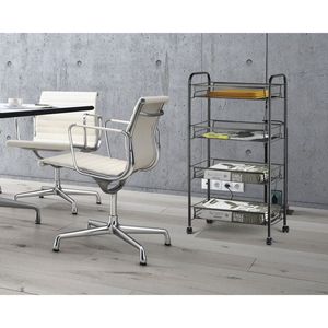 Carrello a 4 Ripiani in Rete Metallica con Ruote, Multifunzione, per Cucina, con 4 Cestelli Bloccabili, Spedizione Gratuita - Product Image 1