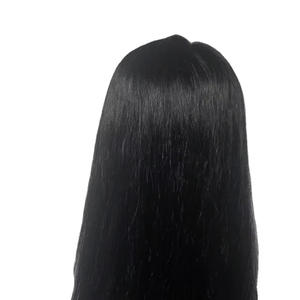 ท็อปเปอร์ผมแท้สีน้ำตาลอ่อนจากบราซิลสำหรับผู้หญิง ความหนาแน่นสูง 150% ไม่พันกัน ยาว 20 นิ้ว ความยาวปานกลาง ไม่ต้องใช้กาวสำหรับติดฐาน - Product Image 1