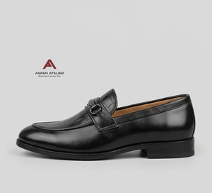 Mocasines Clásicos de Piel Sintética de Lujo para Hombre, con Punta Redonda, Antideslizantes, Elegantes para Negocios y Bodas - Product Image 2