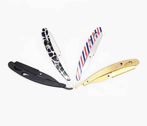 Barber Straight Razors Turkish Style Stainless Steel Handle Folding Shaving Razors High Quality Custom Made with 2 Year Warranty - Product Image 2