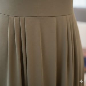 Robe longue Unity Luxure à col en V, taille élastique, imprimé vintage, lavable, coupe simple et amincissante, style A-line - Product Image 5