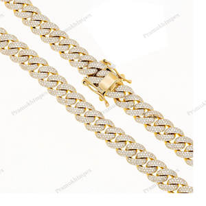 12MM 22 ichnes Iced Out Cuban Link Chain 925 Sterling Silver Extended Chain Clasp Hip Hop Thick Miami Luxury <b>Statement</b> Jewelry - Product Image 2