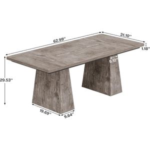 Modern Administrative <b>Desk</b> Computer <b>Desk</b> and Dining Table with Stylish Design for Home Office and Writing Space - Product Image 5