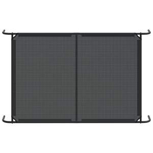 เตียงยกพื้นสำหรับสุนัขสีดำ พร้อมวัสดุเท็กซ์ไทล์และโครงเหล็กเคลือบสีฝุ่น อุปกรณ์เสริมเตียงสัตว์เลี้ยงสุดหรู - Product Image 6