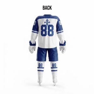 Nuevo Conjunto de Uniforme Profesional de Hockey sobre Hielo de RIVIAN ATLANTIC, Impresión por Transferencia de Calor, Manga Larga, Material 100% Poliéster para Hombre - Product Image 3