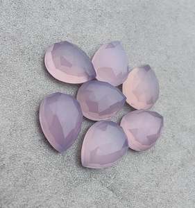 พลอยลาเวนเดอร์ธรรมชาติทรงหยดน้ำ รูปทรงเช็คเกอร์คัท ขนาดปรับเทียบได้ สำหรับทำเครื่องประดับ - Product Image 6