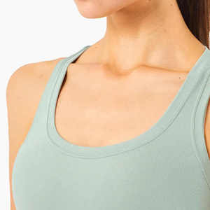 Débardeur pour femme en tissu extensible respirant, idéal pour la gym, la course, le yoga et les activités estivales en plein air - Product Image 2