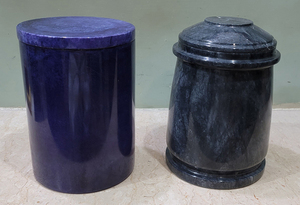 Handcrafted Marble Pet Funeral Urn for Dog Cat Ashes with Keepsake Cremation Urn Set Decorative <b>Stone</b> <b>Memorial</b> Urn Wholesale - Product Image 3