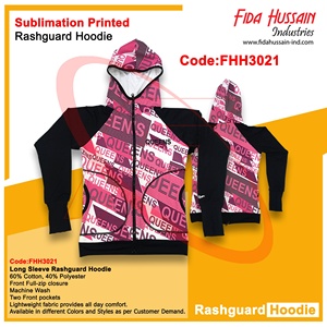 Sweat à capuche Rash Guard à manches longues pour hommes de haute qualité imprimé par sublimation respirant Fitness Sportswear Style décontracté - Product Image 4