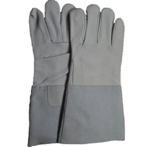Gants de protection en cuir pleine fleur de vachette de haute qualité, certifiés CE, antistatiques, ignifuges, pour soudage TIG industriel - Product Image 1