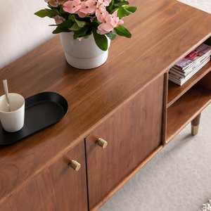 Mueble para TV de 2 puertas Vandana Vertex Hexa en madera de acacia - Product Image 2