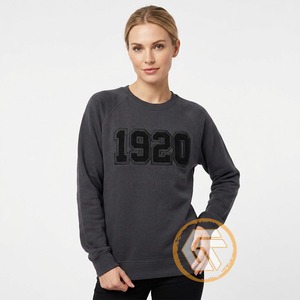 GREEK TREASURES Sudadera Personalizada Bordada al por Mayor para Mujeres de la Hermandad Zeta Phi Beta, de Algodón y Felpa, Transpirable, con Cuello Redondo - Product Image 3