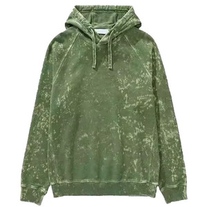 เสื้อฮู้ดดี้ผู้ชายสีสวยแบบย้อมสีเอซิด ซิปหน้า ผ้าฝ้ายฟลีซ 100% ปักโลโก้ตามสั่ง สไตล์สตรีทใหม่ล่าสุด - Product Image 4