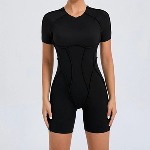 High Quality Gym <b>Jumpsuit</b> Compression Activewear Clothing Wholesale Factory Ribbed <b>Workout</b> <b>Jumpsuit</b> Athletic Fitness <b>Jumpsuit</b> - Product Image 3
