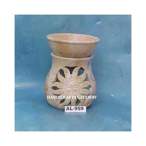 Natural Soapstone Unique Design Aroma Oil <b>Burners</b> Handmade Carving Design Best Price and Use For Home decoration And Gifting. - Product Image 1