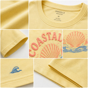 Sustainable GRS Certified Silk/Cotton Women's Y2K T-Shirt Vintage Graphic Print Premium Eco-Friendly Crew Neck Loose Fit Casual - Product Image 6