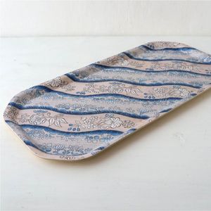 Plateau de service en émail de qualité supérieure, plateau décoratif en métal à motifs personnalisés, plateau durable fini émail, qualité alimentaire, pour restaurant - Product Image 5