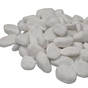 Pierre de rivière vietnamienne 20kg galets blancs neige naturels - Product Image 1