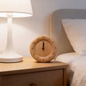 Luxury Wooden Table <b>Clock</b> Modern Decorative Timepiece - Product Image 6