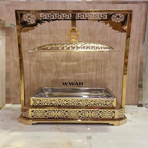 Ramadan Special Latest Trending Stainless Steel 304 Chafing Dish Food Warmer <b>Buffet</b> <b>Server</b> Gas Heating Commercial Use Stylish - Product Image 4