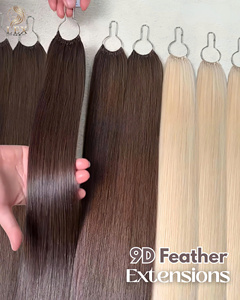 Extensiones de Cabello Humano 9D de Calidad Pluma, Cabello Virgen Vietnamita con Cutícula Alineada, Cabello Crudo Vietnamita - Product Image 3