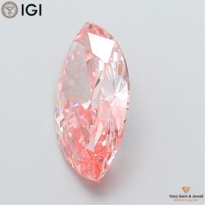 Diamante Cultivado en Laboratorio CVD, Corte Marquesa, 3.00 Quilates, Claridad VS1, Color Rosa Intenso, Certificado IGI, para Selección de Alta Joyería - Product Image 5