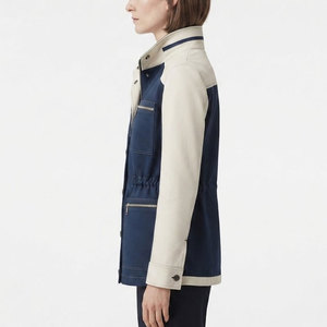 Popular <b>Women</b> <b>Utility</b> <b>Jacket</b> Full Zip Front Handy Pocket Design Lightweight <b>Jacket</b> For Work Travel And Casual Dressing - Product Image 3