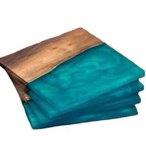 Hottest Design Resin and Wood Custom Design <b>Coasters</b> for Drink Coffee Tea for Office & Home for Hot <b>Table</b> Accessories - Product Image 2