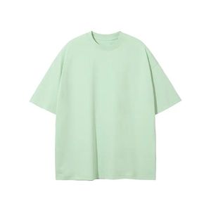 T-shirt en coton uni à col rond et manches courtes pour homme, personnalisable avec logo, décontracté, basique, doux, été, haute qualité, vente en gros - Product Image 3