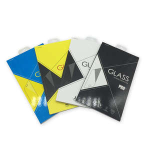 Caja de embalaje de vidrio templado personalizada para protectores de pantalla de teléfonos móviles, con ganchos de embalaje electrónicos. - Product Image 2