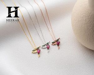 Colorful Hummingbird Pendant Necklace Ruby Emerald <b>Crystal</b> <b>Animal</b> Charm Chain Necklace for Women - Product Image 6