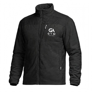Veste Softshell Noire Active GYM, Tactique, à Capuche, Doublée Polaire, Imperméable, Coupe-Vent, Fermeture Éclair Frontale, Séchage Rapide, Respirante - Product Image 1