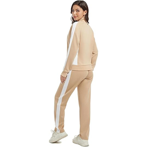 Ensemble de survêtement pour femme avec col montant, en mélange de nylon et élasthanne, style utilitaire, veste multi-poches et pantalon cargo - Product Image 4