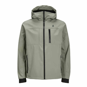 Veste Softshell Homme Personnalisée en Toile Coupe-Vent Imperméable Respirante Grande Taille pour Sport en Plein Air avec Capuche - Product Image 1