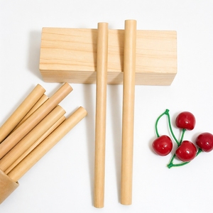 Natural <b>Bamboo</b> Drinking <b>Straws</b> Reusable Eco Friendly Biodegradable Beverage <b>Straws</b> for Travel Minimalist Design - Product Image 5