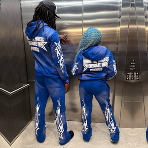 Conjunto de Sudadera con Capucha y Pantalones de Chándal Personalizados de Invierno 2026, 100% Algodón Grueso, Unisex, de Secado Rápido, Transpirable, Precios Bajos - Product Image 5